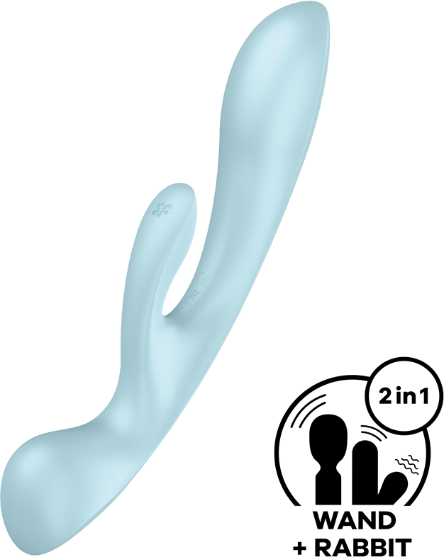 Triple Oh Rabbit Vibrator Light Blue