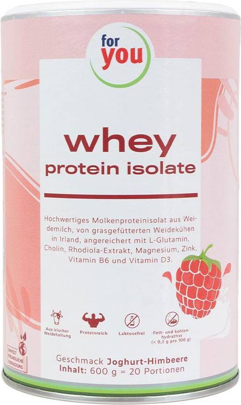 Isolate whey protein For you Whey Protein Isolate Yogurt Raspberry Powder 600 g