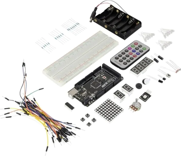 Set De Aprendizaje Mega 2560 R3 Arduino Incl 20 Proyectos
