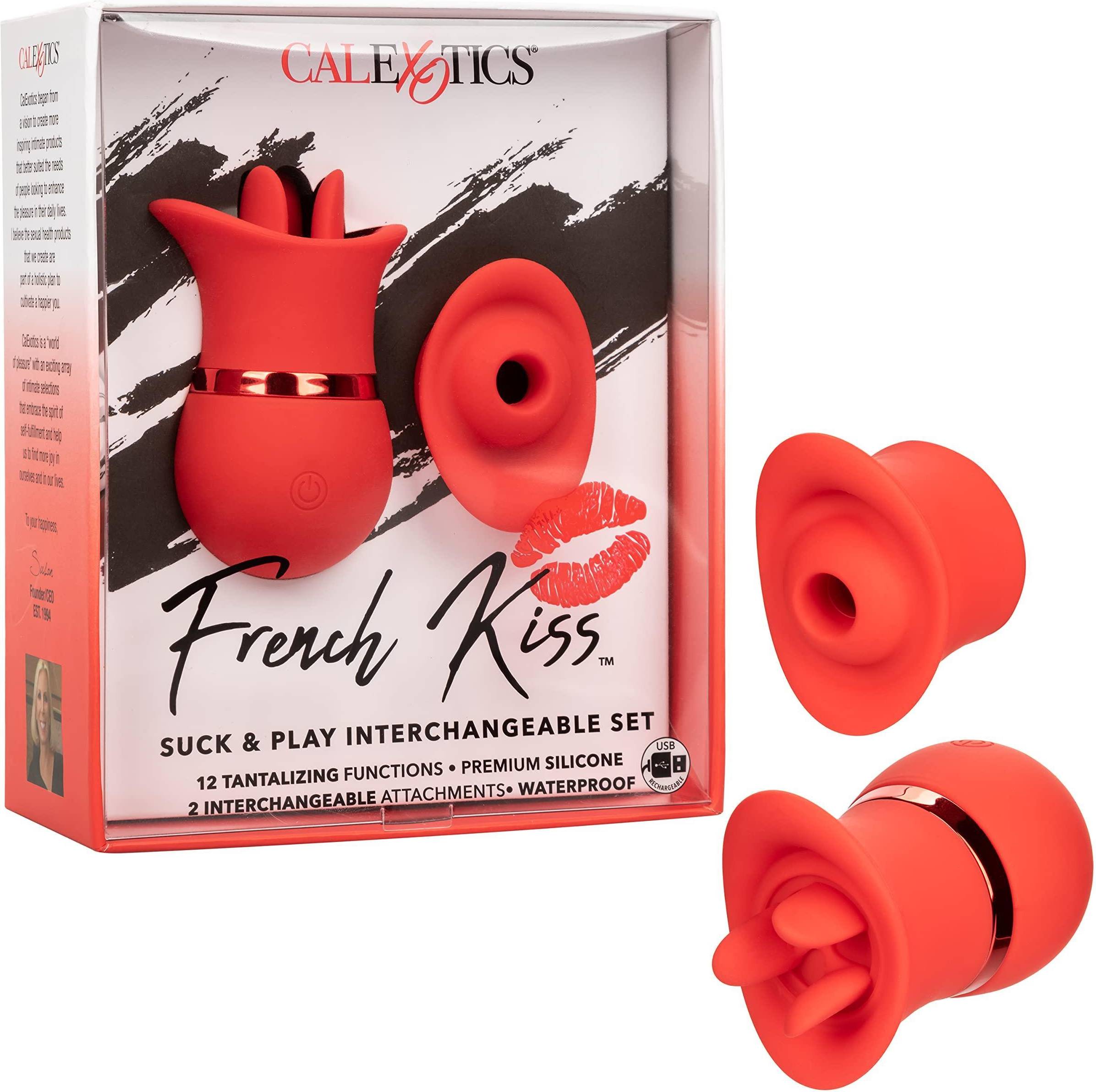Sextoy CalExotics French Kiss Suck Play Set Red