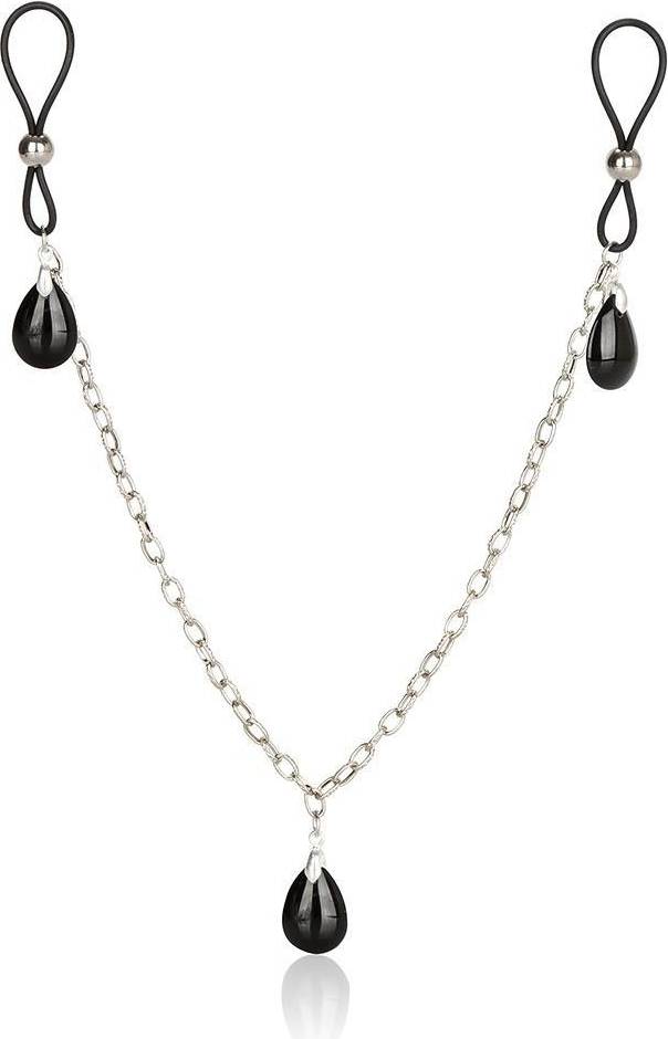 Jewelry CalExotics Nonpiercing Nipple Chain Jewelry Onyx
