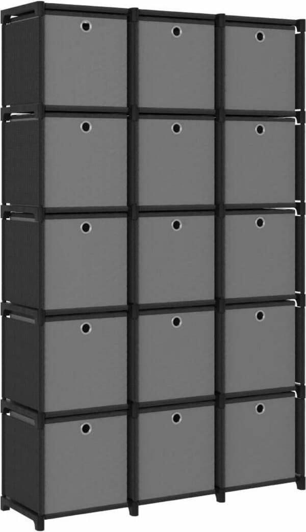 vidaXL 15-Cube Display with Shelving System