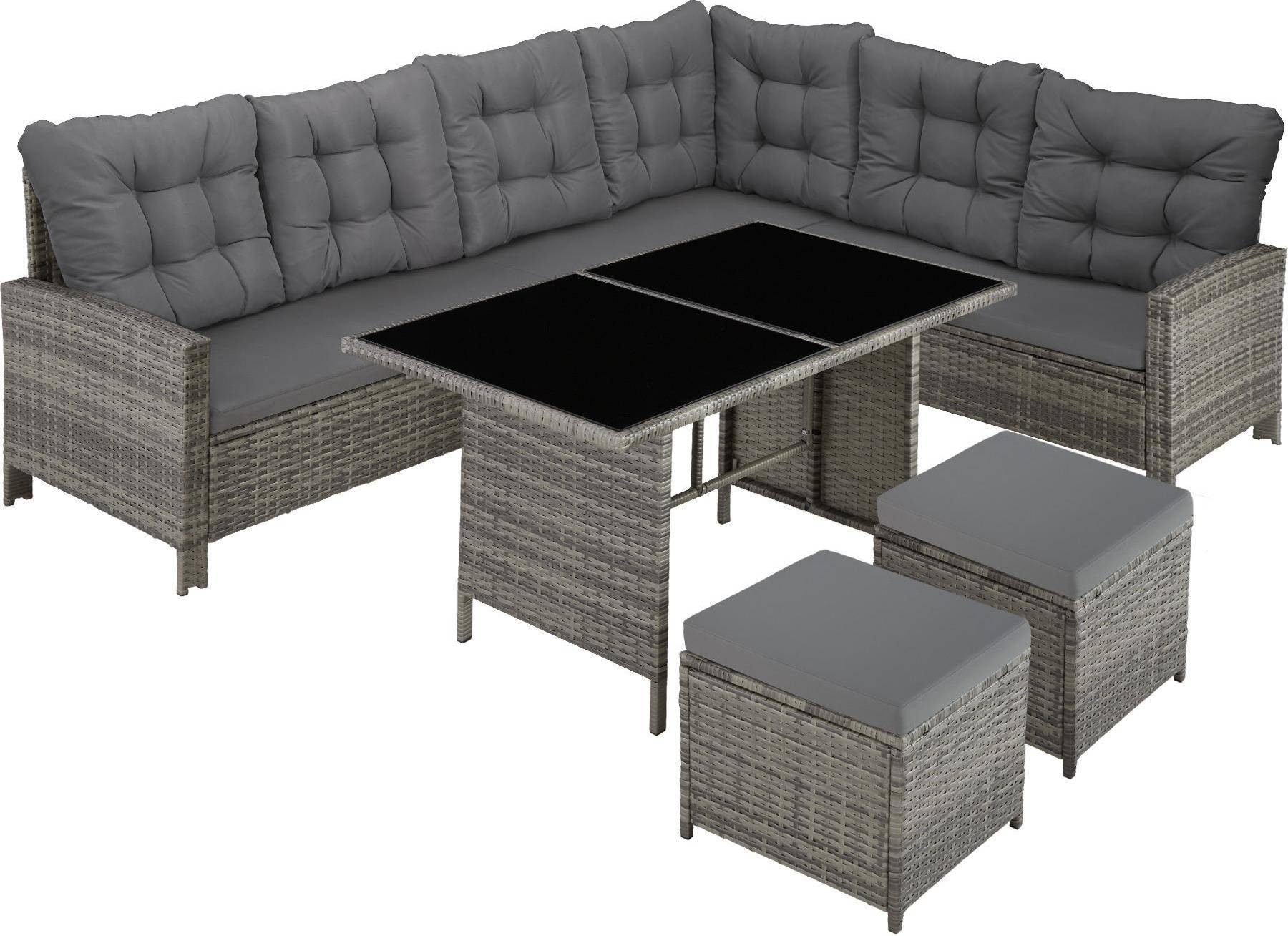 Rattan lounge tectake Rattan Lounge Barletta