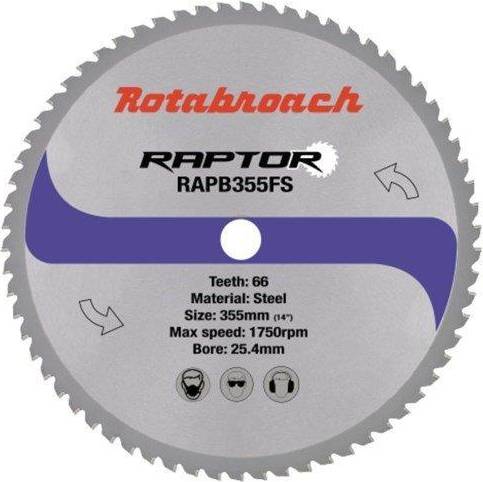 Rotabroach RAPB355FS Steel Cutting Cermet 355mm