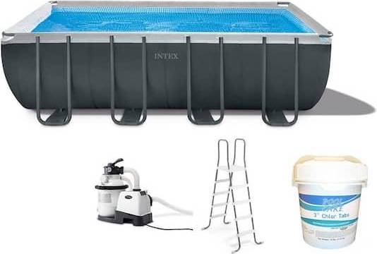 Intex rectangular pool Intex Ultra XTR Rectangular Pool Set 2.7x5.4x5.5m