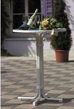 BEST Stehtisch Multiflex Rund 70 cm Weiß