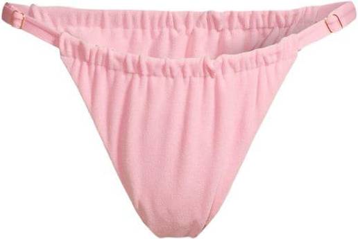 Adjustable Ruched Bikini Bottom - Baby Pink