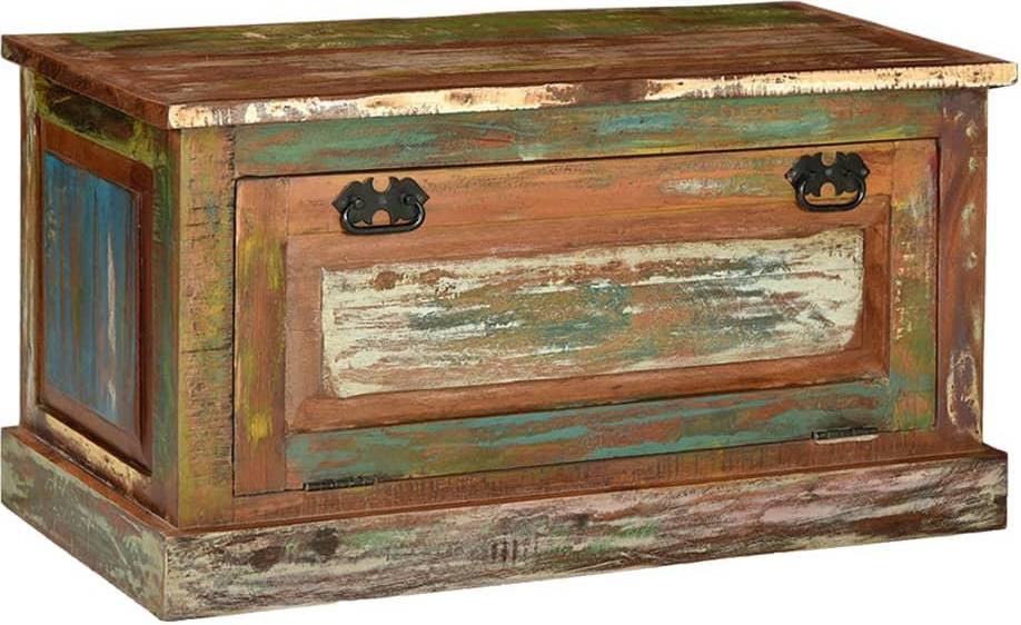 Shoe bench vidaXL Storage Bench Solid Reclaimed Wood Shoe Rack Storage Bench