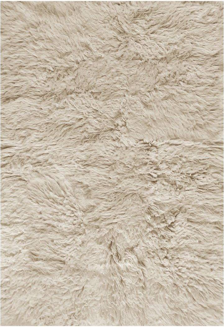 Layered Layered Shaggy Pile Rug Beige