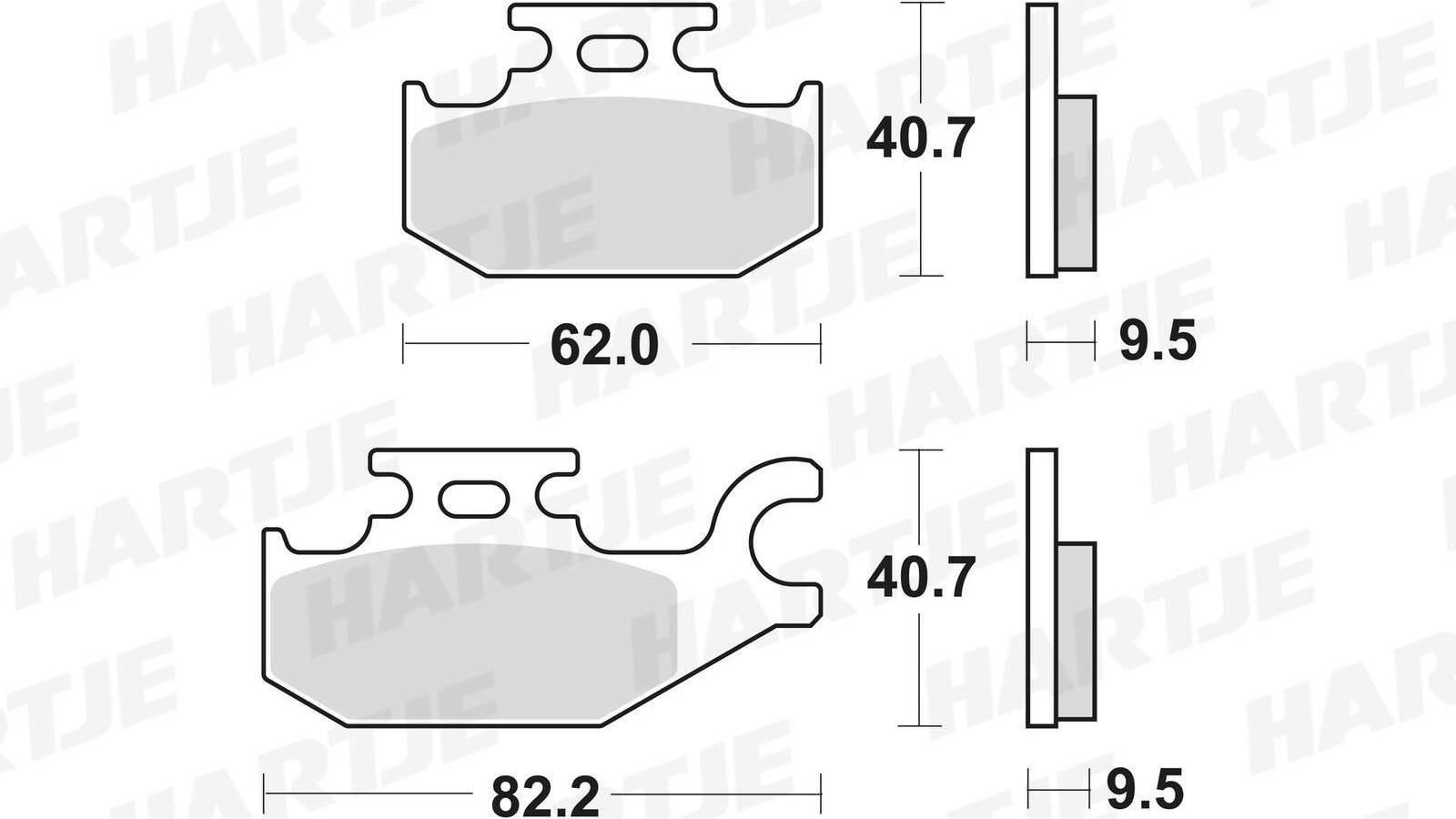 Sinter Offroad MCB724SI Brake Pad Set
