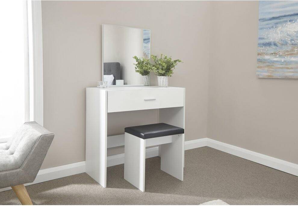 Ottawa Dressing Table Stool Set White