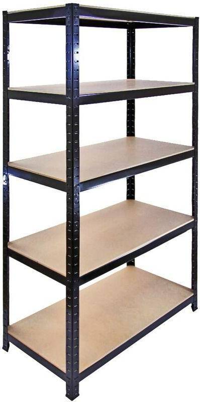 MonsterShop Monster Racking T-Rax Metalopbevaringshylder Sorte Reolsystem