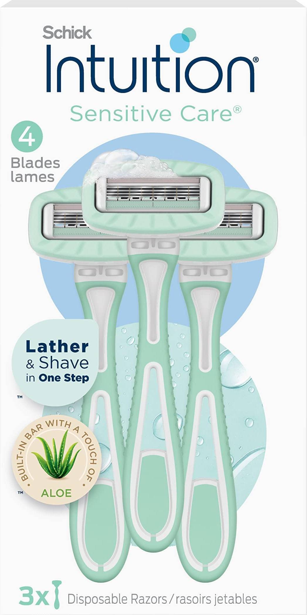 Schick Disposable Razors with Sensitive Skin 3 Count
