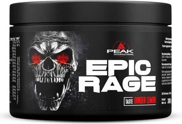 Peak Epic Rage Powder 300 g - Ginger Lemon