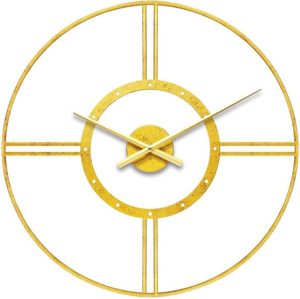 Infinity Instruments Astro Gold Round Modern 24-inch Analog Wall Clock 24"