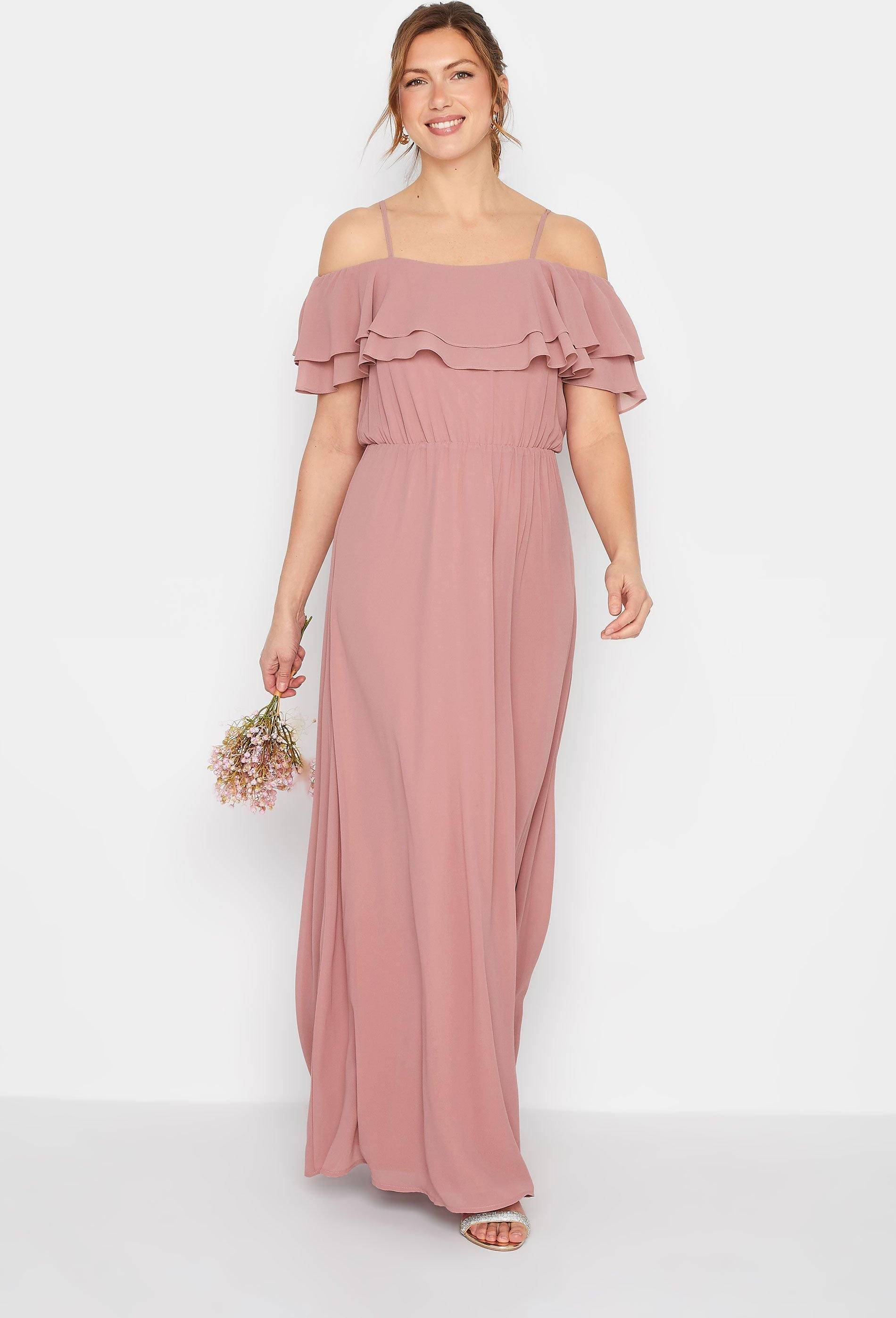 LTS Tall Ruffle Front Maxi Dress