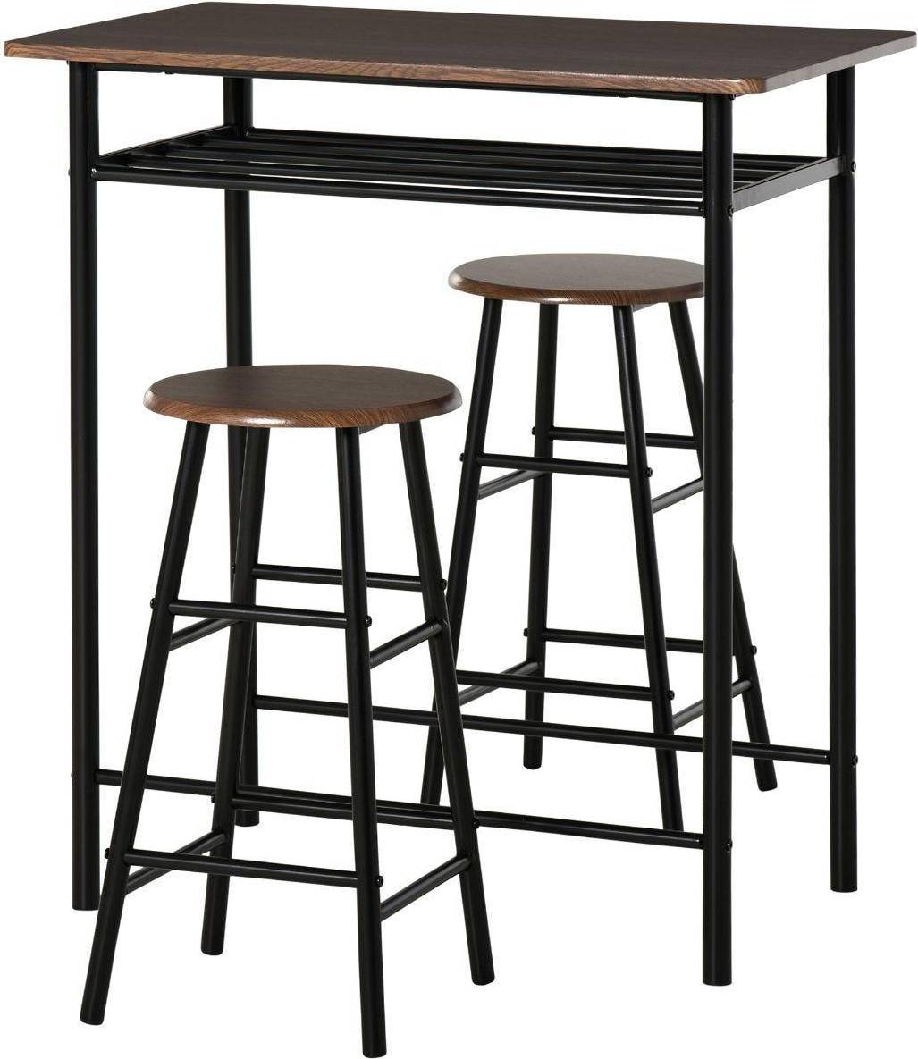 Metal garden table and chairs Homcom 3