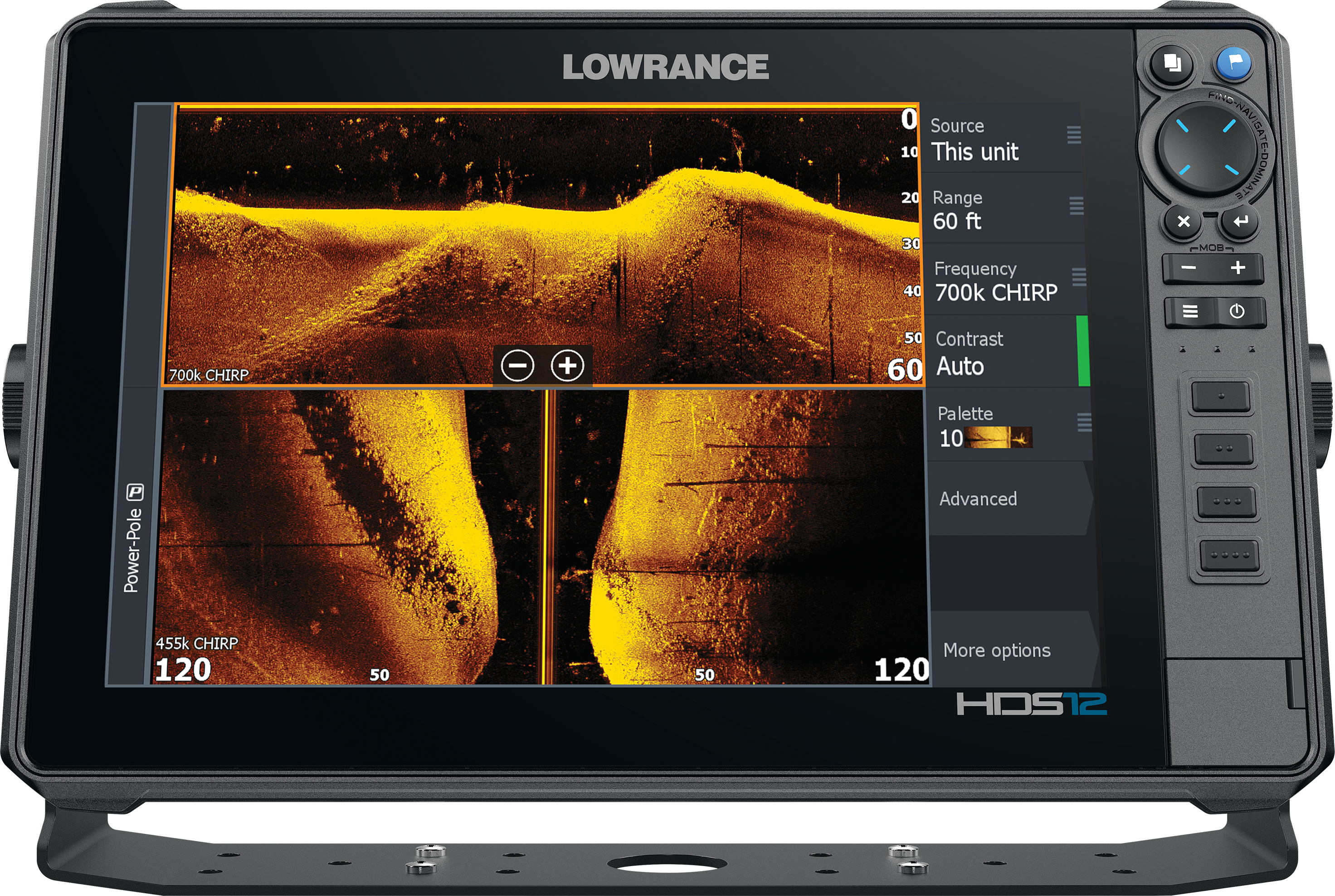 HDS PRO 12 Fish Finder/Chartplotter with Transducer
