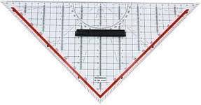 Rumold 1058 Set Square Ruler 32.5 cm Plastic Transparent