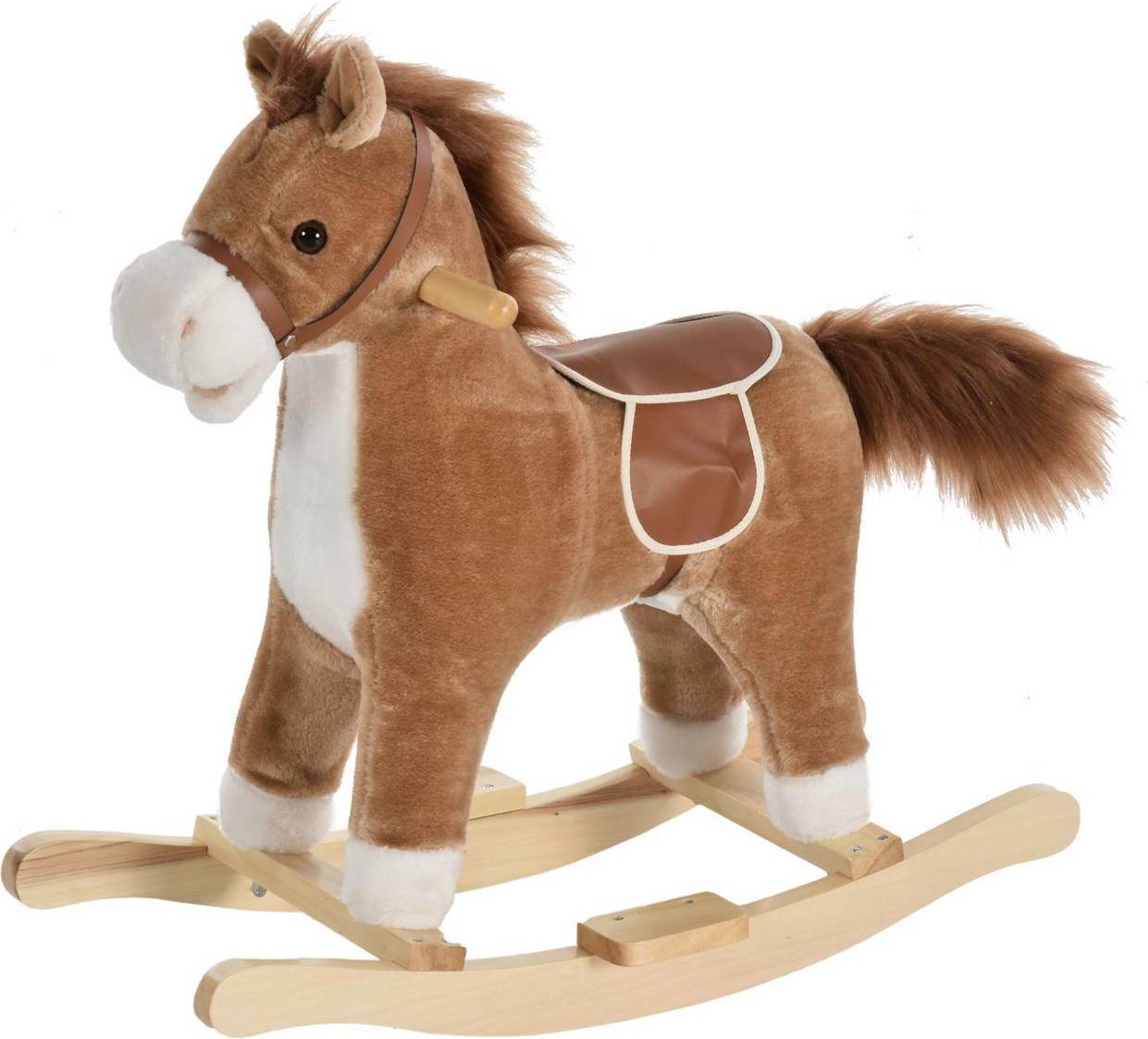 Homcom Children's Rocking Horse - Brown