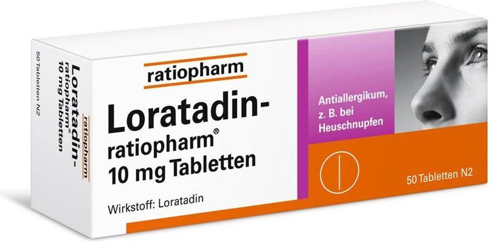 LORATADIN-ratiopharm 10 mg Tabletten 100 St.
