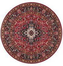Tufted Red Rug Round 160 cm