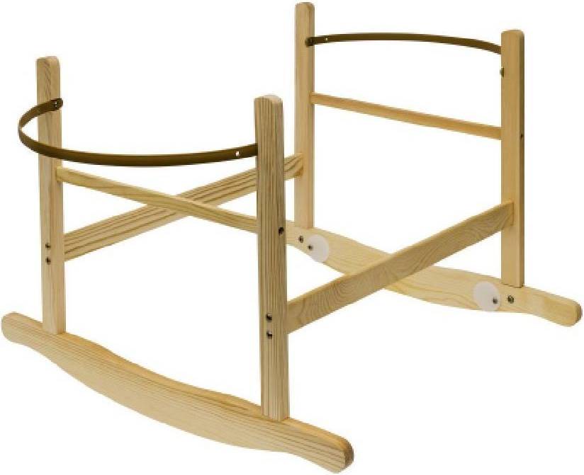 Chester Rocking Moses Basket Stand Natural