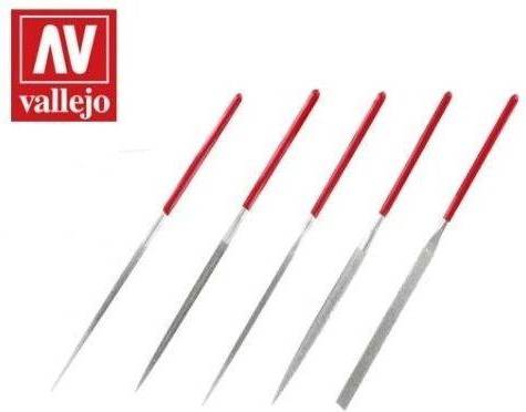 Vallejo AV Tools - Diamond Needle File Set 5pc Rasp