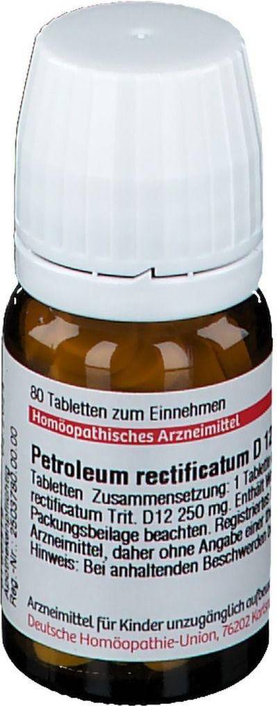 PETROLEUM RECTIFICATUM D 12 Tabletten 80 St.