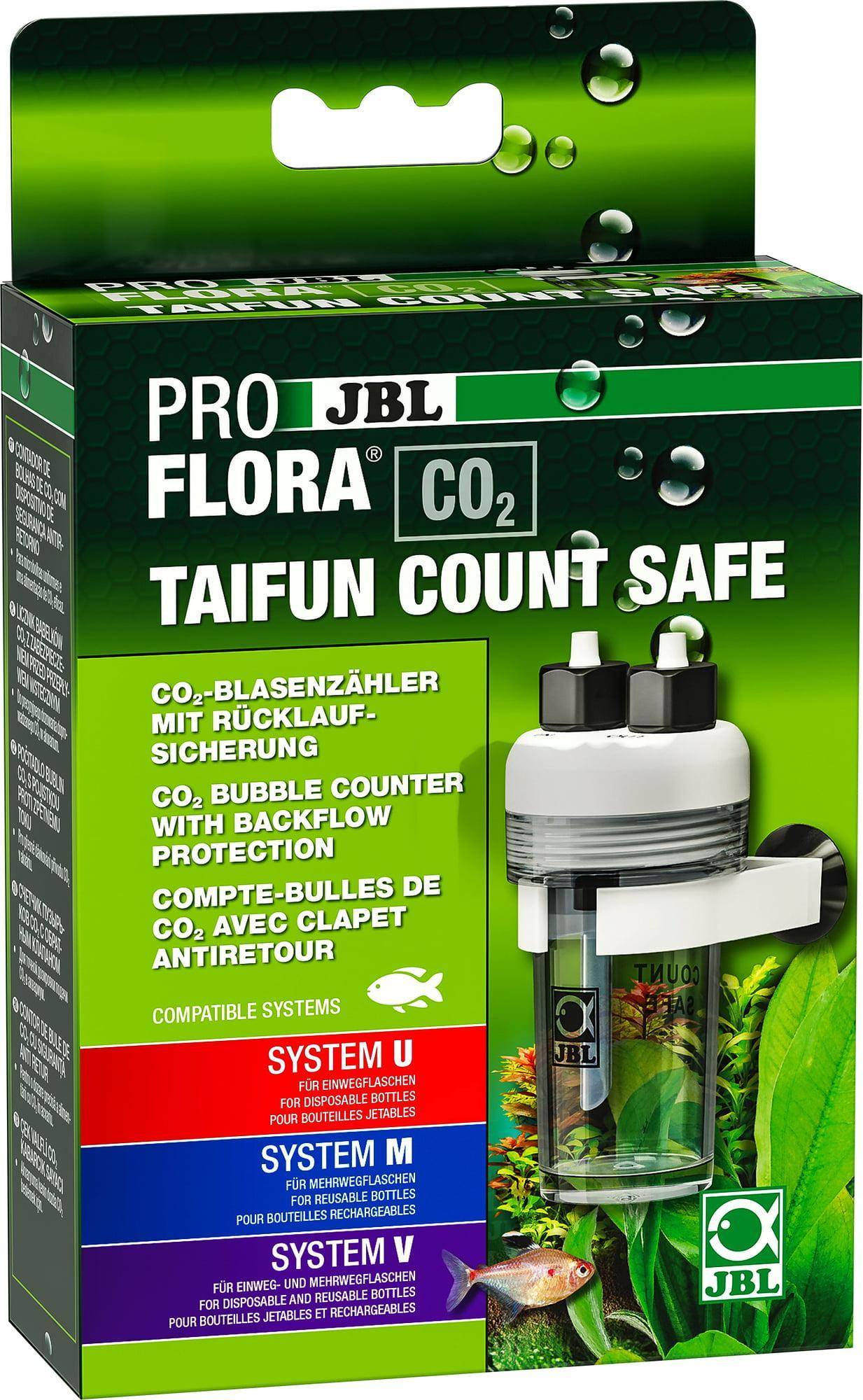 CO2 Bubble Counter Backflow Protection