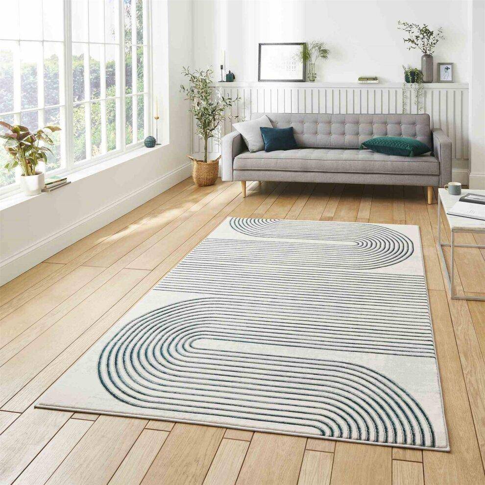 Think Rugs Apollo 2683 Modern Abstract High Green, Grey cm