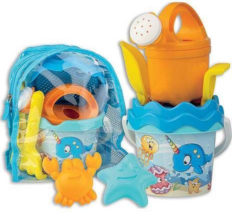 Rucksack mit Strandset Wal 7-tlg.