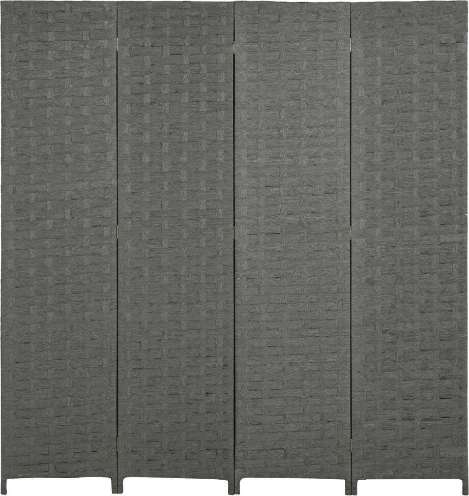 Homcom 4-Panel Folding Wave Room Divider