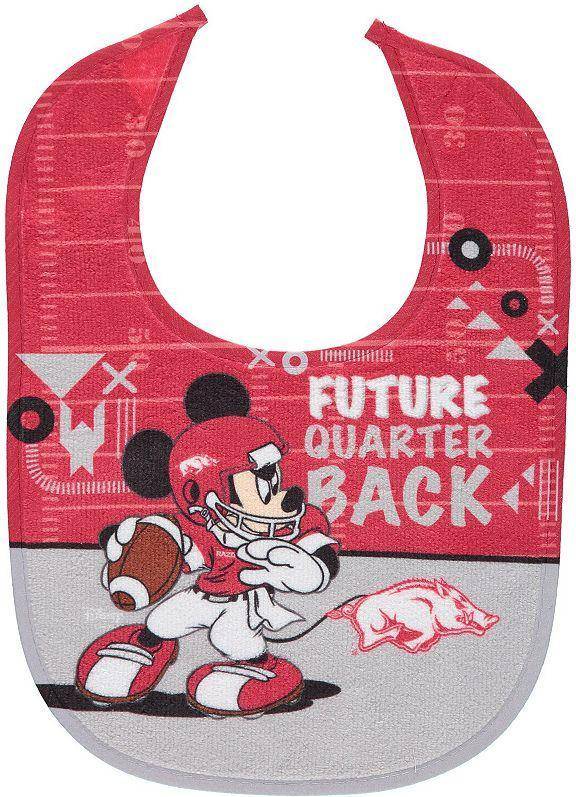 WinCraft Arkansas Razorbacks Disney Mickey All Pro Baby Bib