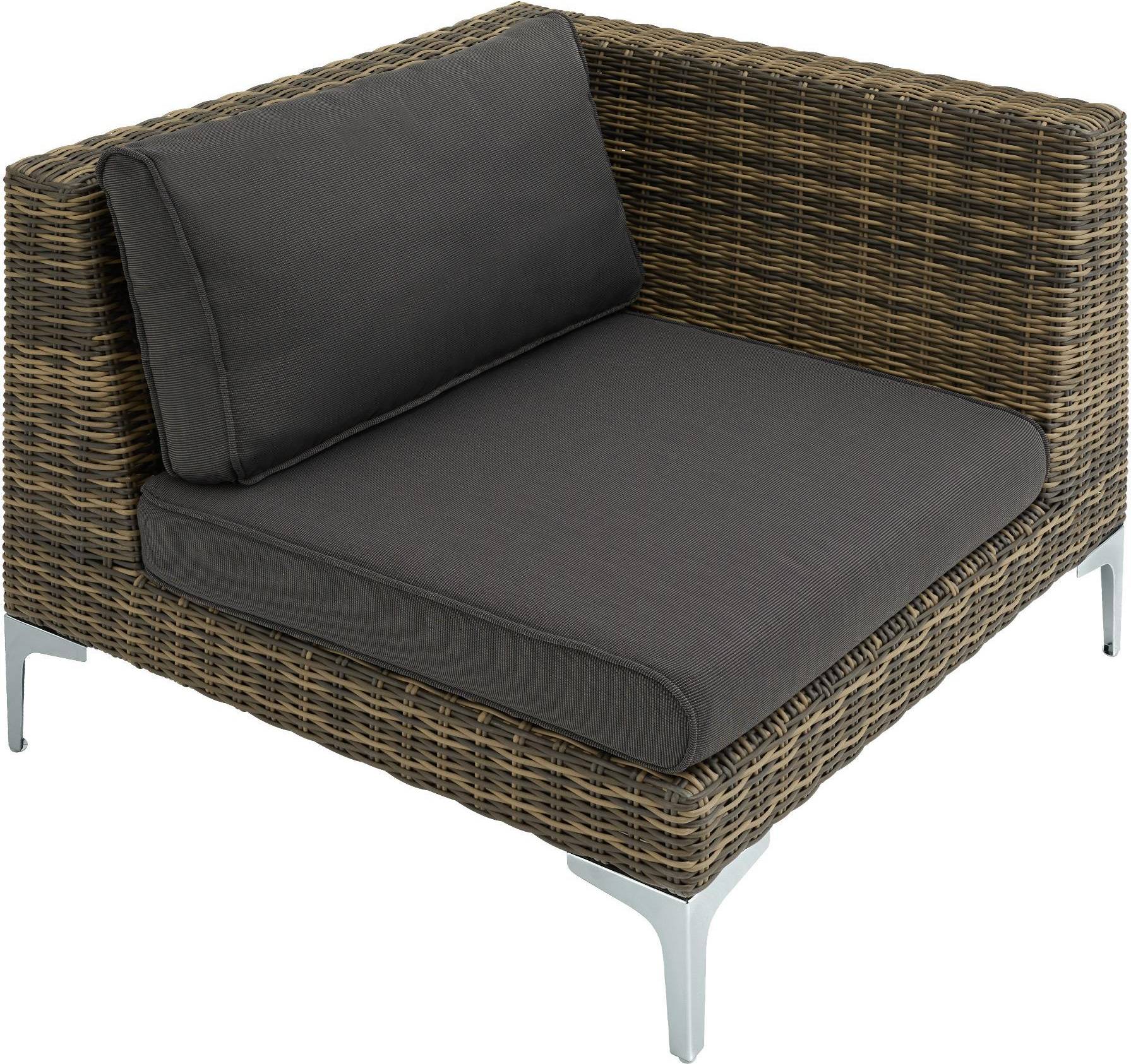 Gartenlounge tectake Gartenlounge, Modulares Rattanset