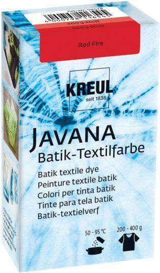 Batik Textielverf Rood Vuur