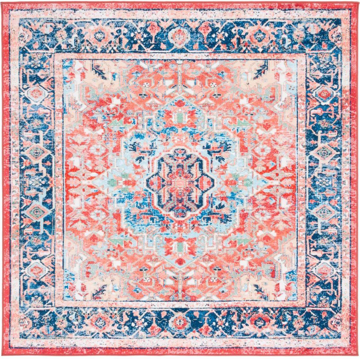 Safavieh Riviera Collection Red, Blue