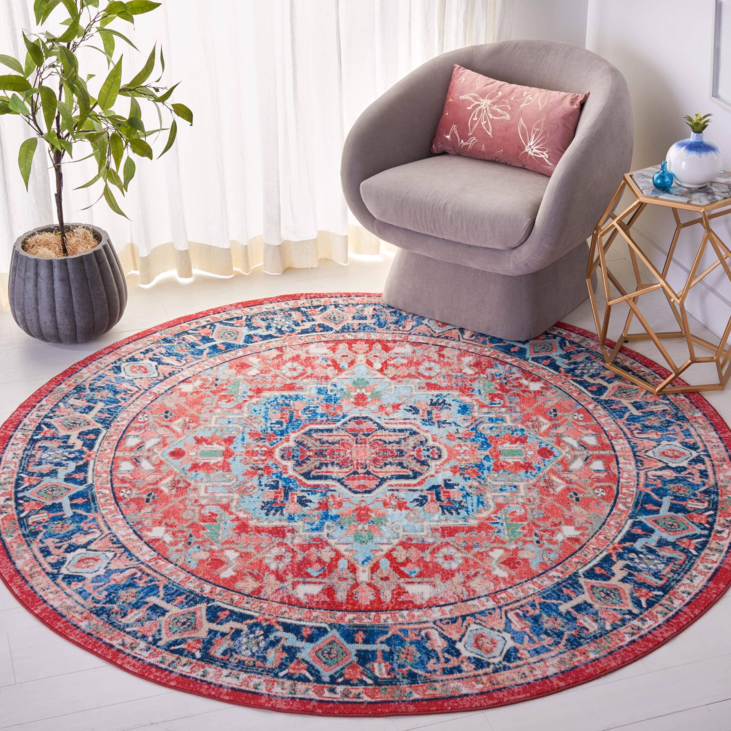 Safavieh Riviera Collection Blue, Red, Multicolor