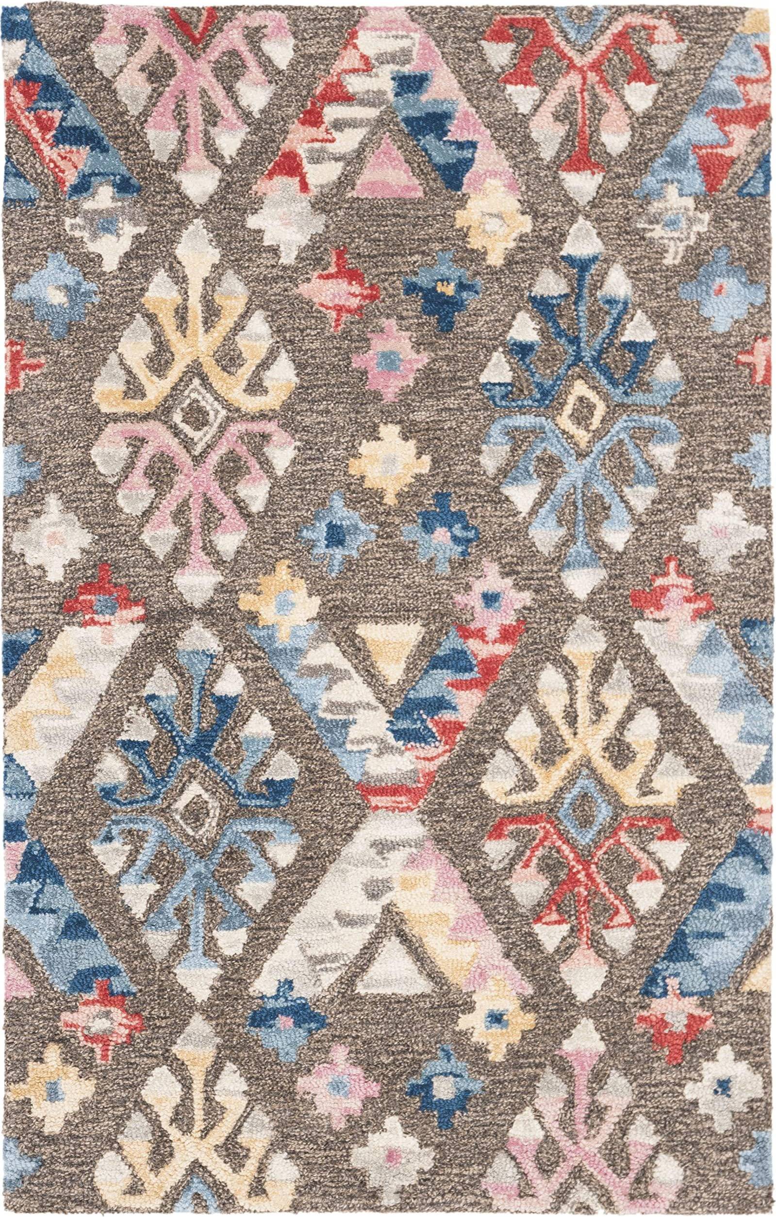 Safavieh Micro-Loop Collection Blue, Gray