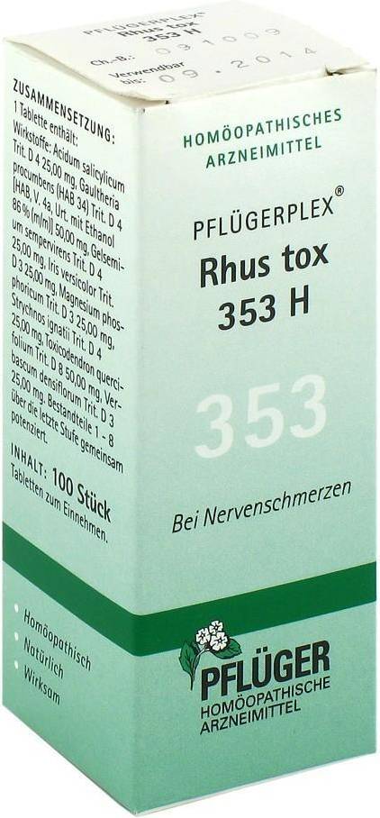 Pflügerplex Rhus Tox 353 H Tabletten 100 St