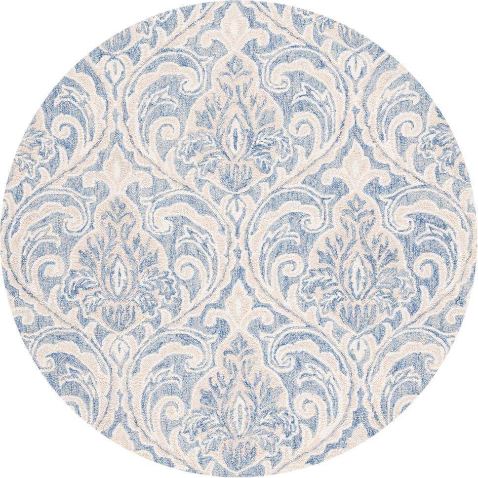 Safavieh Micro-Loop Collection White, Blue