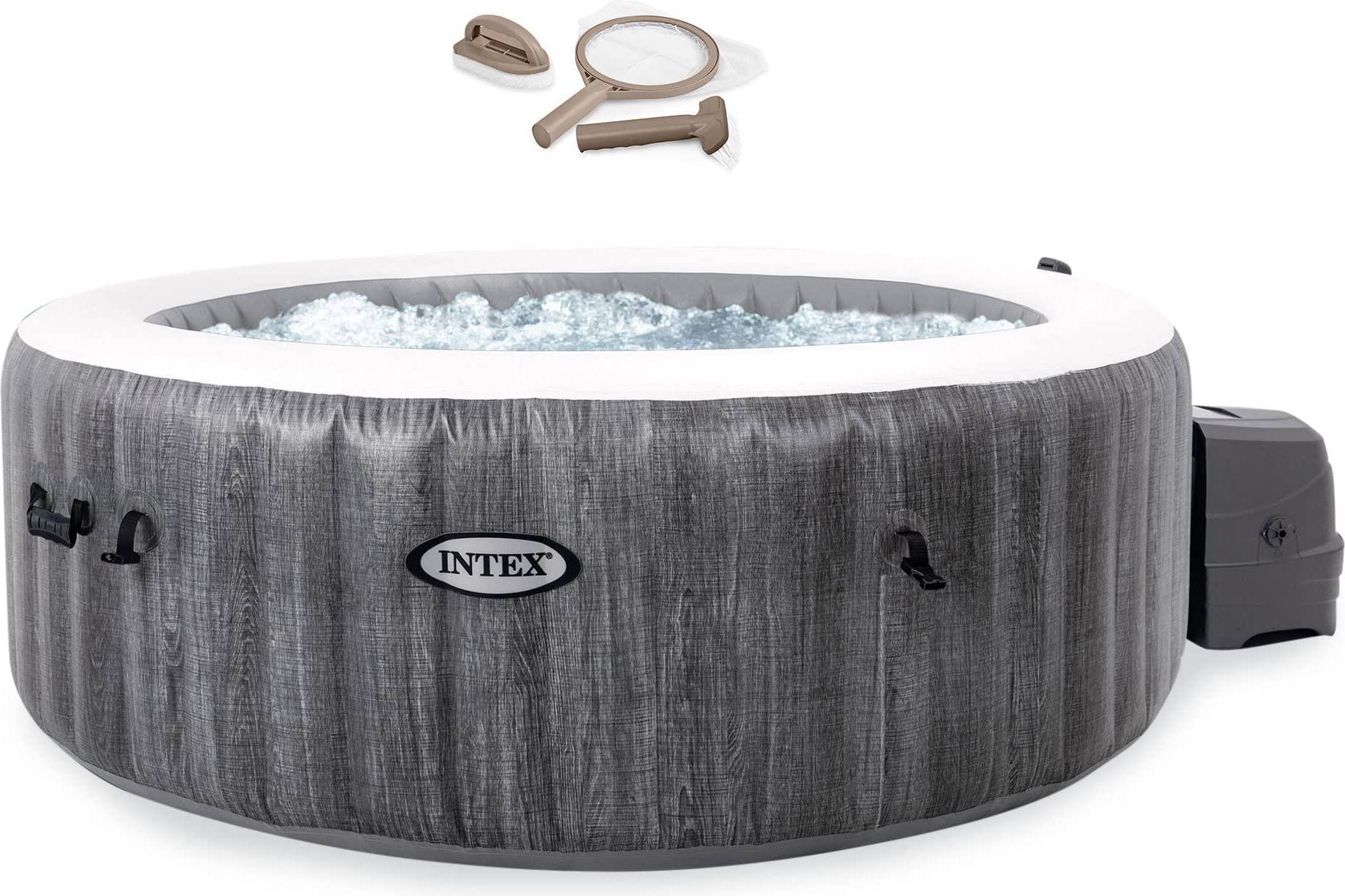 Inflatable spa Intex Inflatable Hot Tub 28441EP PureSpa Plus 6 Person Jet Spa & PureSpa Maintenance Accessory Kit