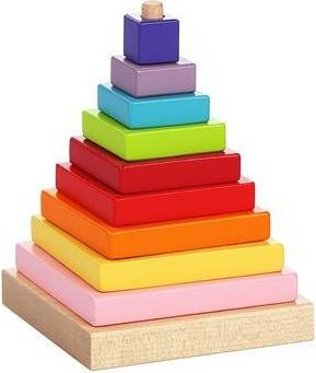 Cubika Træ Pyramide Stabler