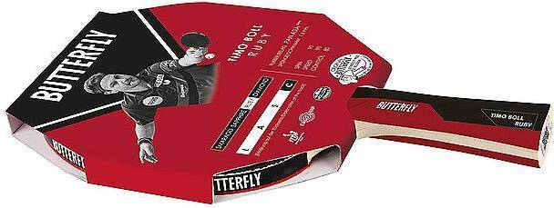 Table tennis racket Butterfly Timo Boll Ruby Table Tennis Bat