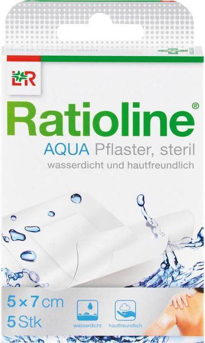 Lohmann & Rauscher RATIOLINE aqua Duschpflaster Plus 5x7 steril 5