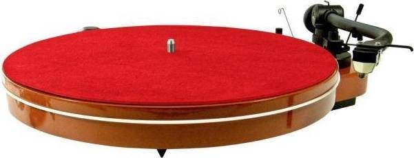 Leather Mat For Turntable Mat Six Red