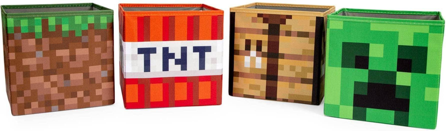 Minecraft 10-Inch Storage Bin Organizer Set