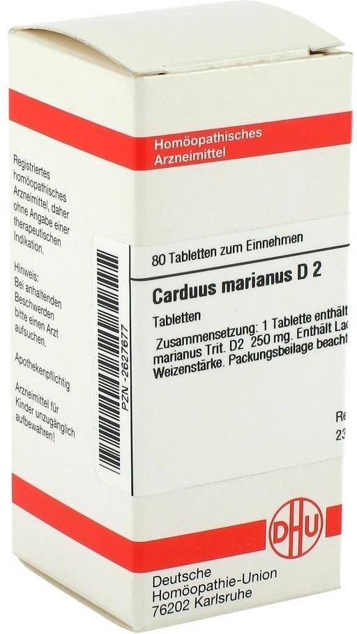 CARDUUS MARIANUS D 2 Tabletten 80 St.