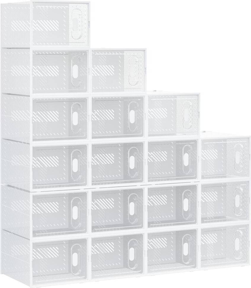 Homcom Stackable Shoe Rack 28x21cm