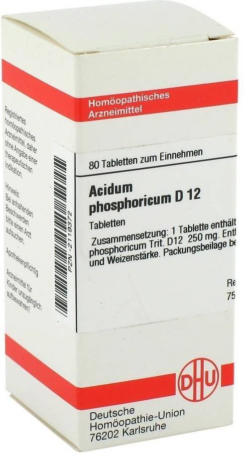 ACIDUM PHOSPHORICUM D 12 Tabletten 80